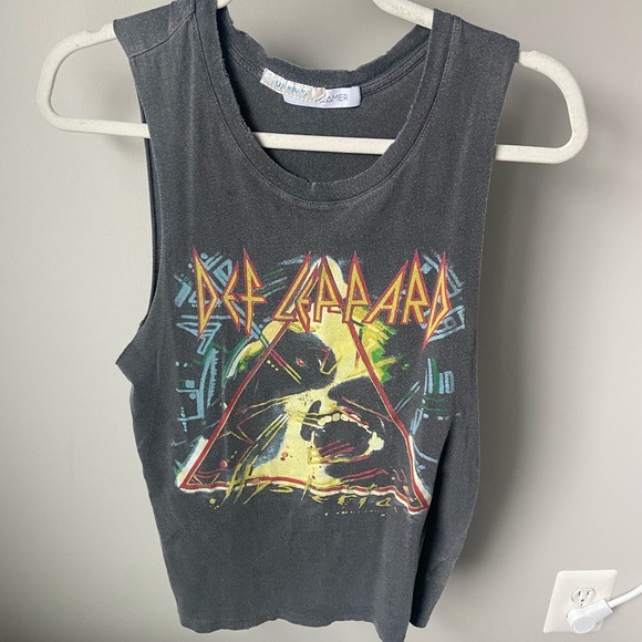 DAYDREAMER Def Leppard grey tank top - Picture 1 of 3